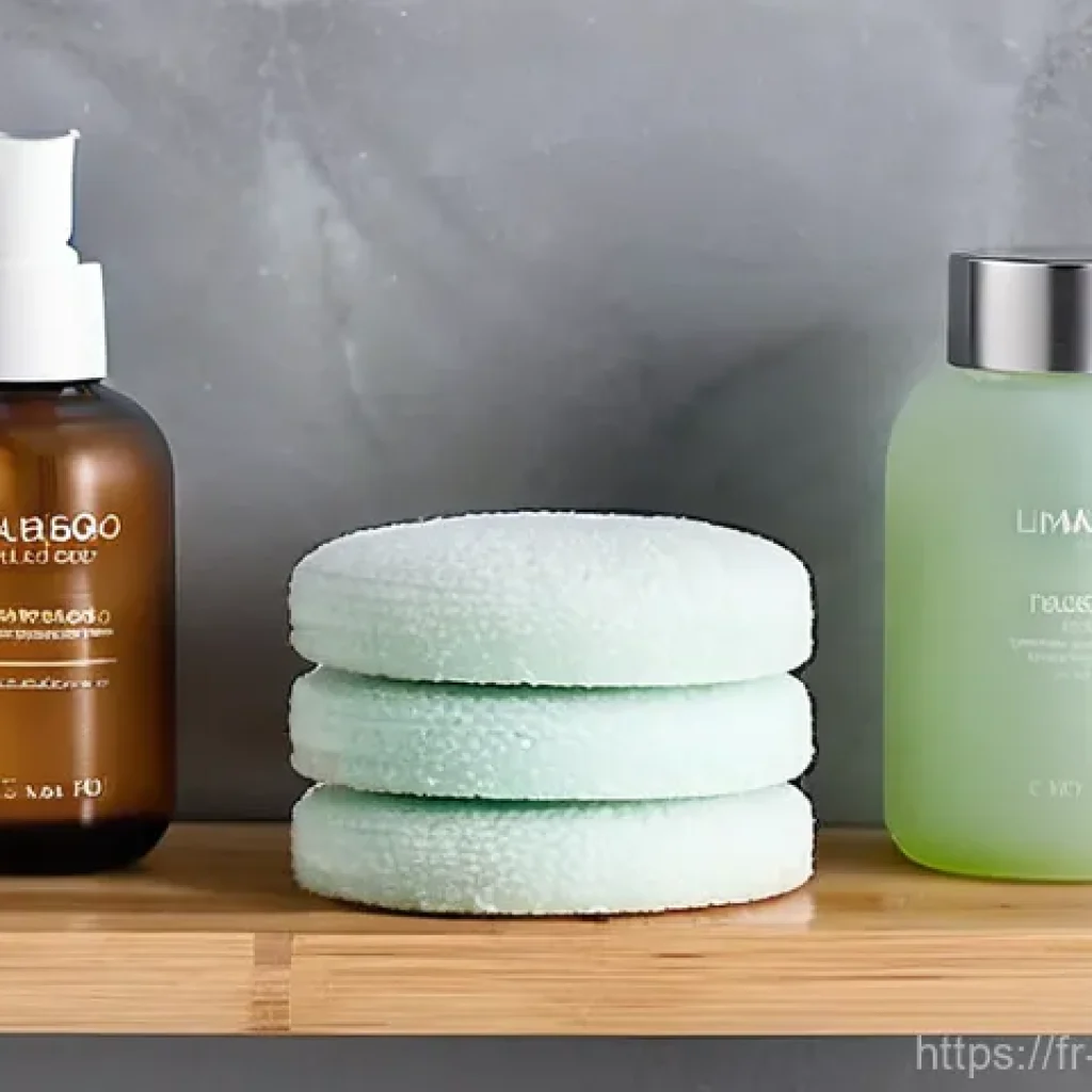 제로웨이스트 화장품으로 고민하는 피부 케어 - **Prompt 1: Serene Solid Beauty Ritual**
"A young woman, approximately 28-32 years old, with cle...