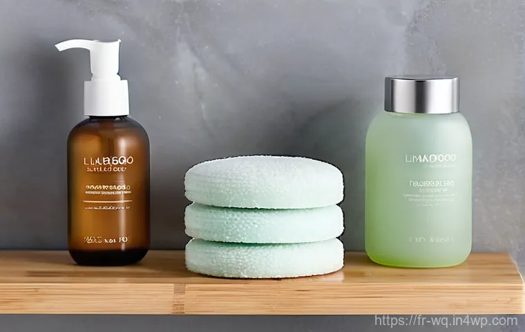 제로웨이스트 화장품으로 고민하는 피부 케어 - **Prompt 1: Serene Solid Beauty Ritual**
"A young woman, approximately 28-32 years old, with cle...